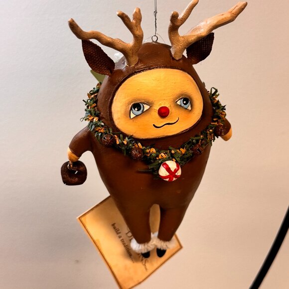 Bethany Lowe Rudy Reindeer Ornament - Picture 1 of 2